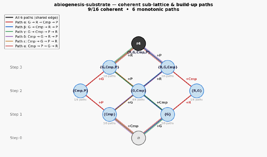 Abiogenesis substrate hasse