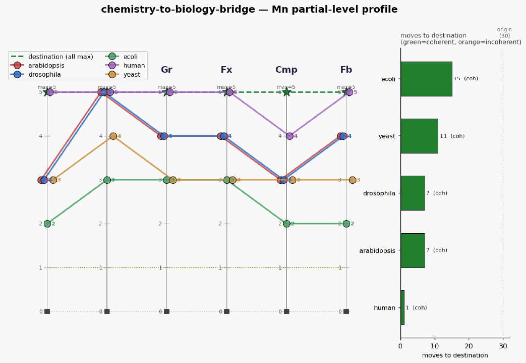 Chemistry to biology bridge mn profile