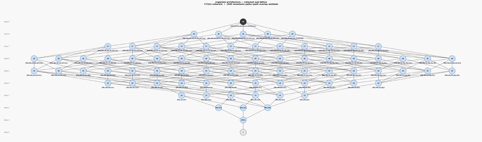 Organism architecture hasse