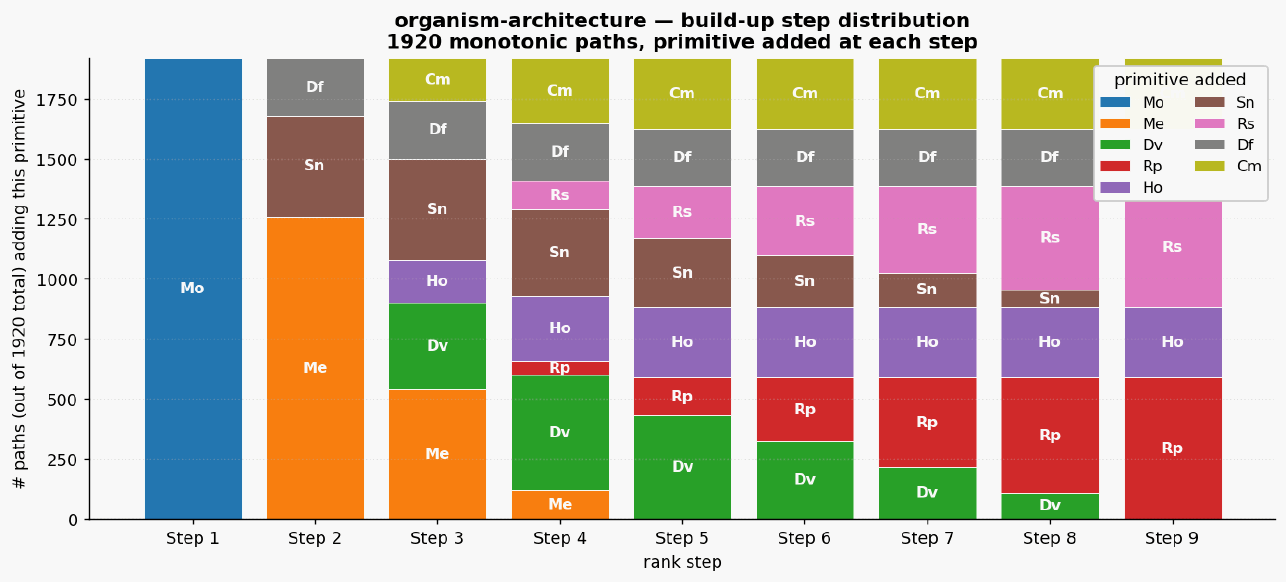 Organism architecture paths